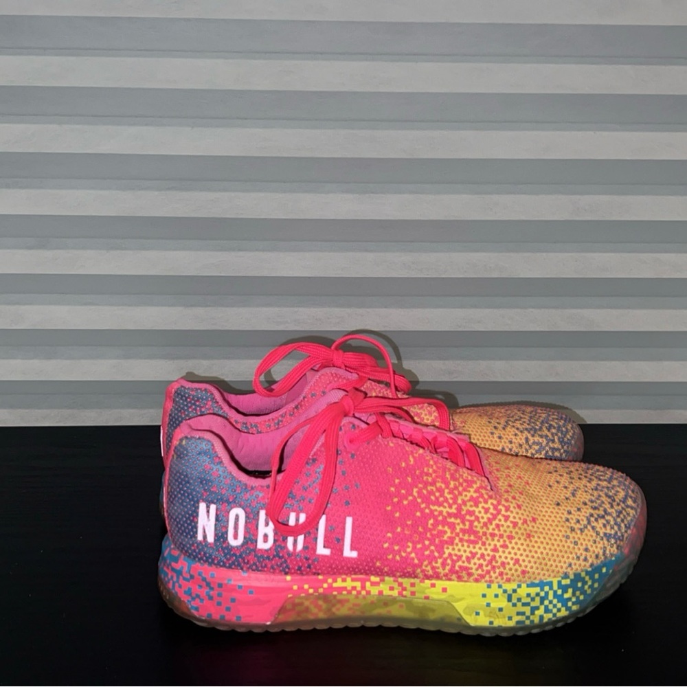 NOBULL Women's Multicolor Neon Glitch Training Shoes - Picture 5 of 9